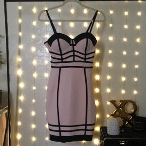 Pink Mini Strappy Dress
